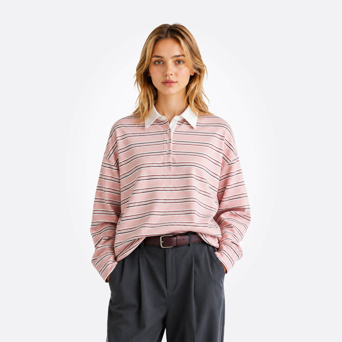Casual Rugby Knit Top-pro17-a