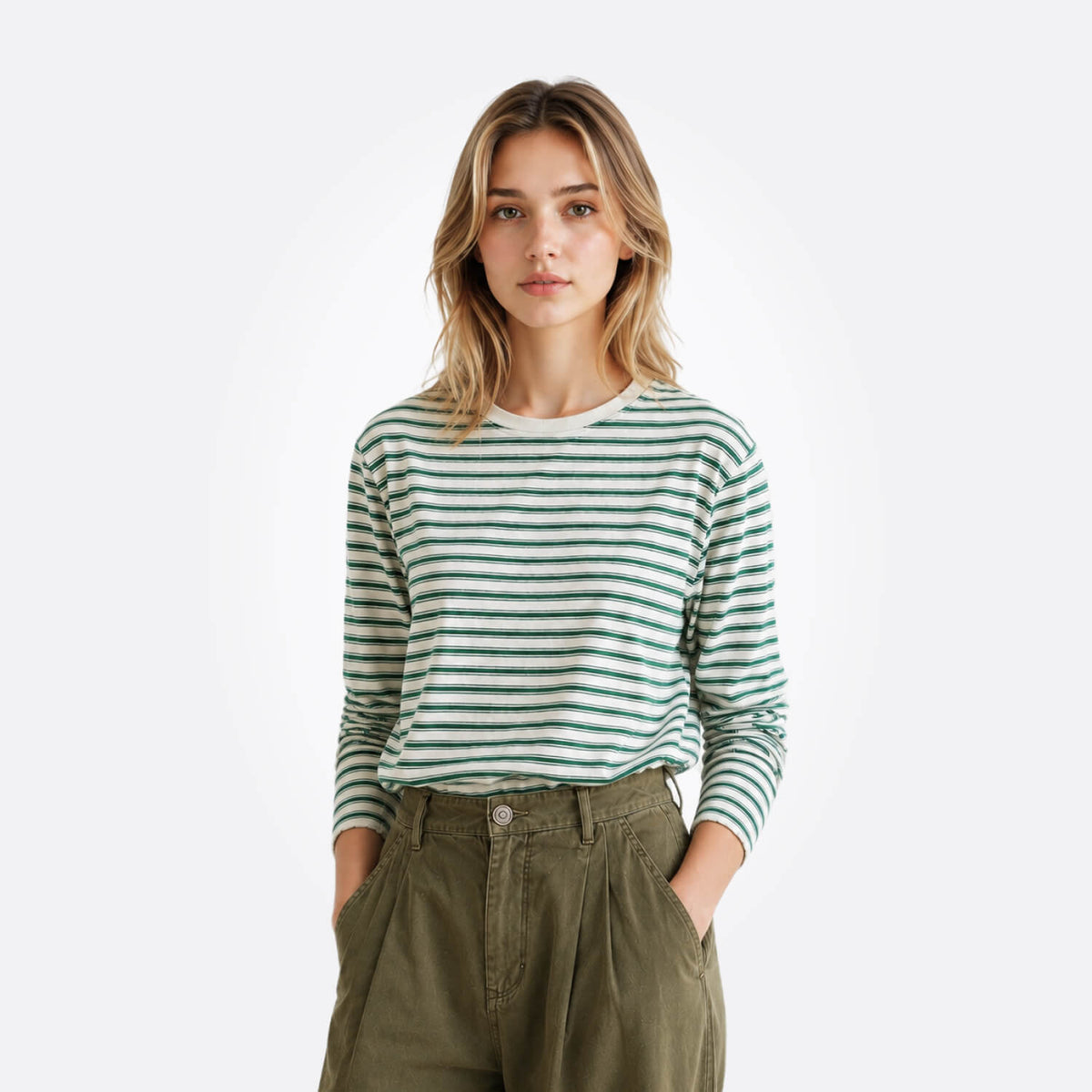 Soft Touch Stripe Top-pro20-a